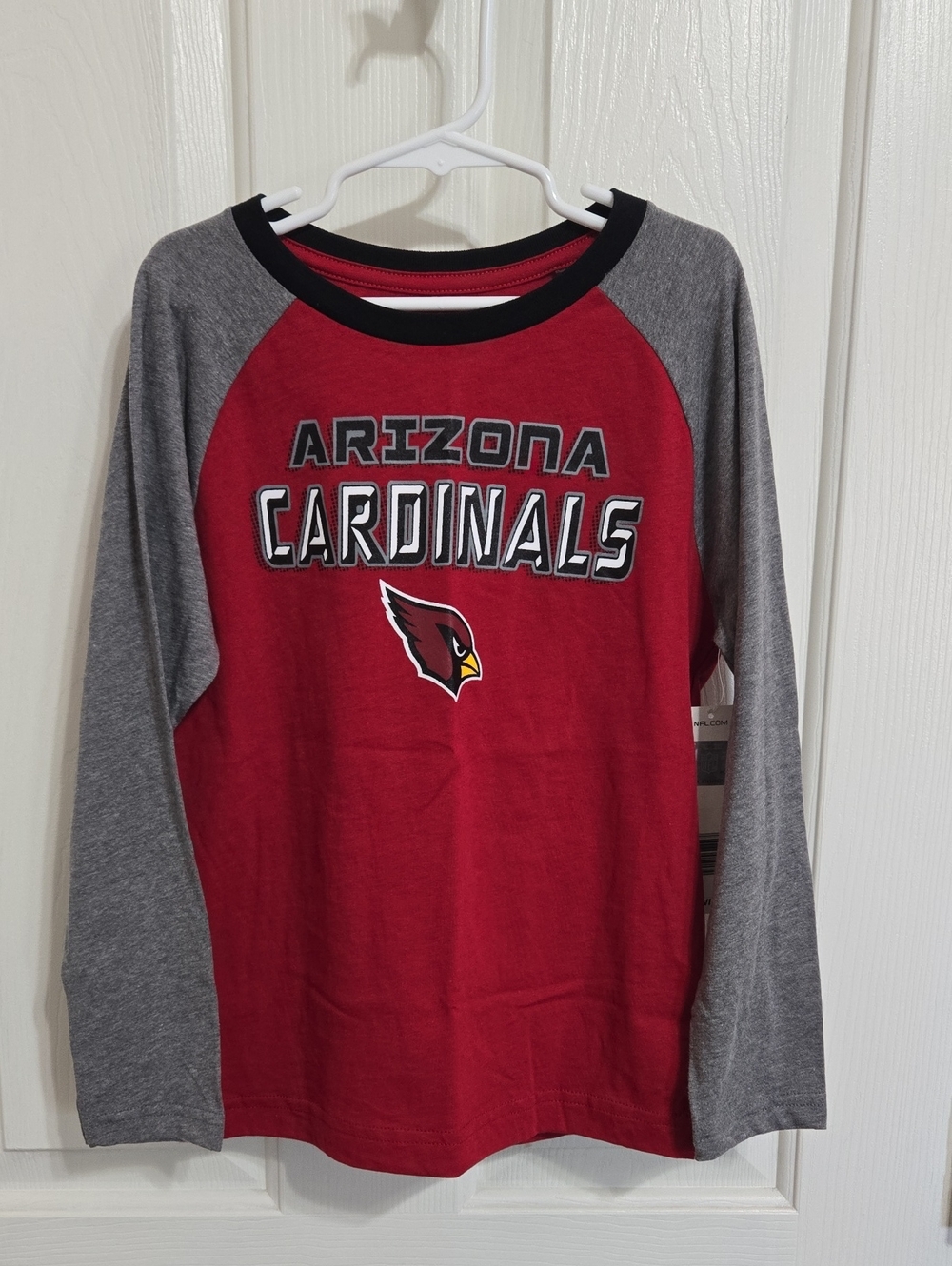 NFL Arizona cardinals long sleeve red and grey shirt